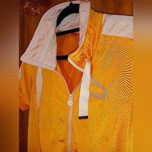 Classic PUMA Retro Style Short Sleeve Track Jacket Like New Vintage Sz L